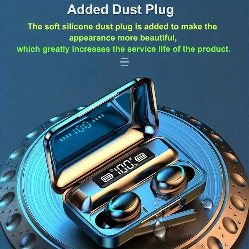 Wireless Bluetooth Earbuds With Multifunctional Data Cable Set