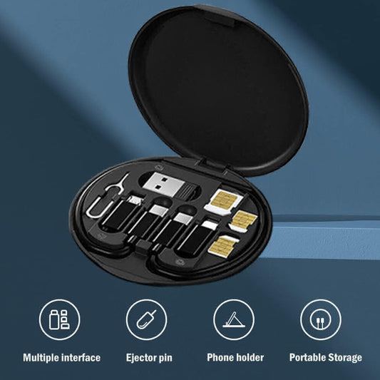 Wireless Bluetooth Earbuds With Multifunctional Data Cable Set